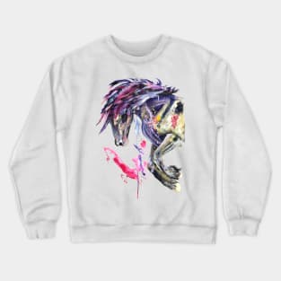 run horse Crewneck Sweatshirt